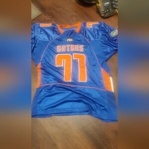 Florida gators game jersey and helmet